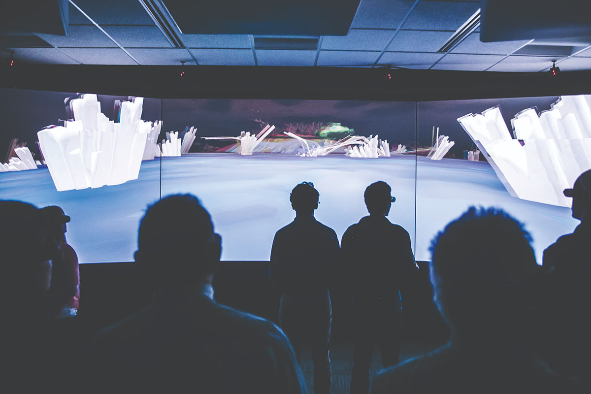 Reality Lab with VR display 