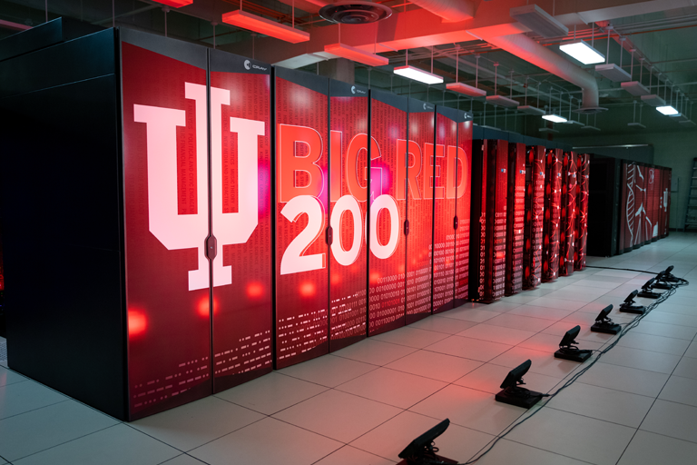 Big Red 200 supercomputer housed at the IU Data Center in Bloomington